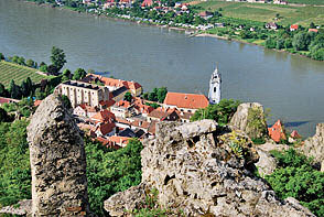 Dürnstein madártávlatból
