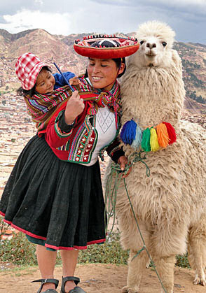 az Andokban �shonos alpakka �s gazd�i