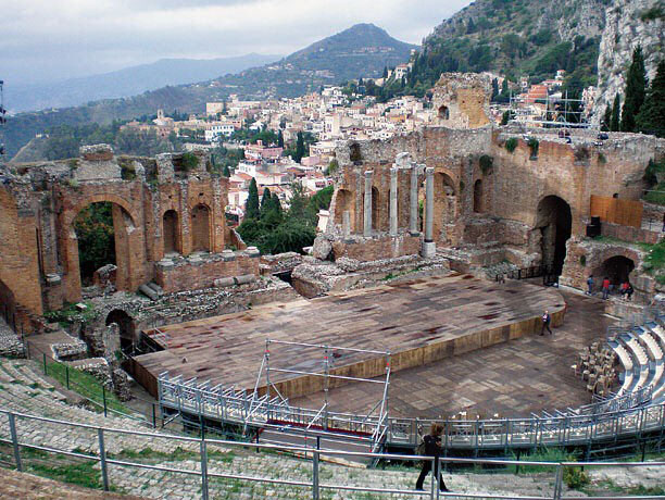 Taormina a görög színház
